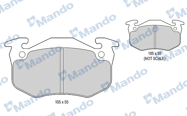 Brake Pad Set, disc brake (MBF015079)