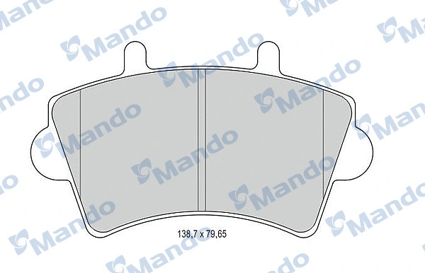 Brake Pad Set, disc brake (MBF015025)