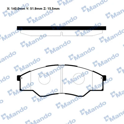 Brake Pad Set, disc brake (RMPT06)