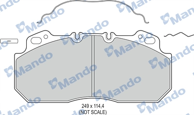 Brake Pad Set, disc brake (MBF016097)