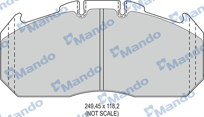 Brake Pad Set, disc brake (MBF016066)