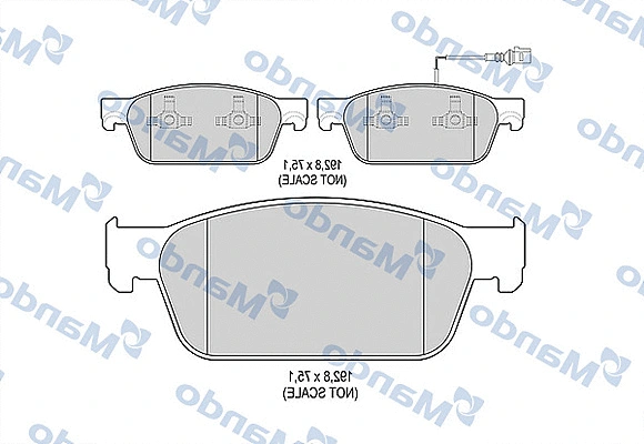 Brake Pad Set, disc brake (MBF015041)