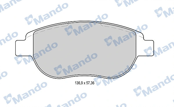 Brake Pad Set, disc brake (MBF015159)