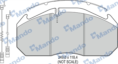Brake Pad Set, disc brake (MBF016057)