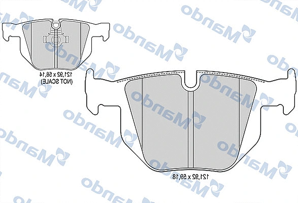 Brake Pad Set, disc brake (MBF015922)