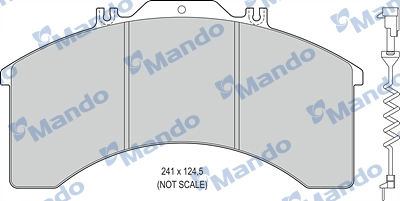 Brake Pad Set, disc brake (MBF016059)