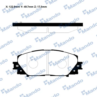 Brake Pad Set, disc brake (RMPT12NS)