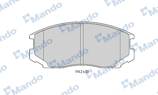 Brake Pad Set, disc brake (MBF015489)