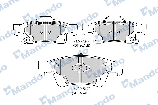 Brake Pad Set, disc brake (MBF015582)