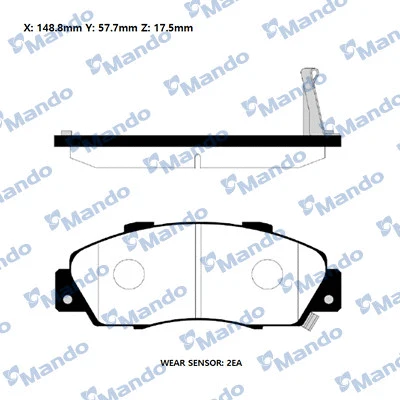 Brake Pad Set, disc brake (RMPO03)