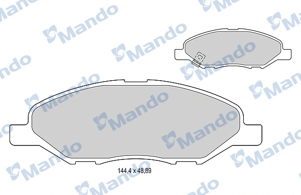 Brake Pad Set, disc brake (MBF016005)