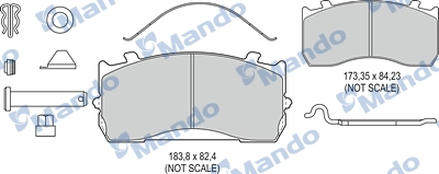 Brake Pad Set, disc brake (MBF016108)