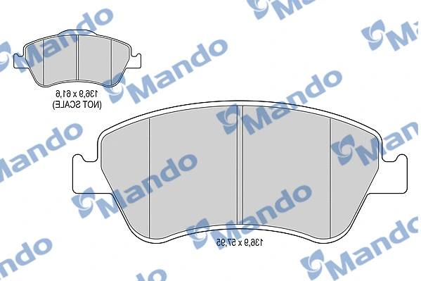 Brake Pad Set, disc brake (MBF015885)