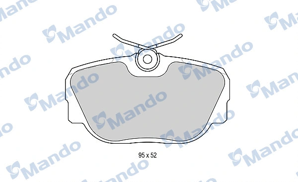 Brake Pad Set, disc brake (MBF015403)
