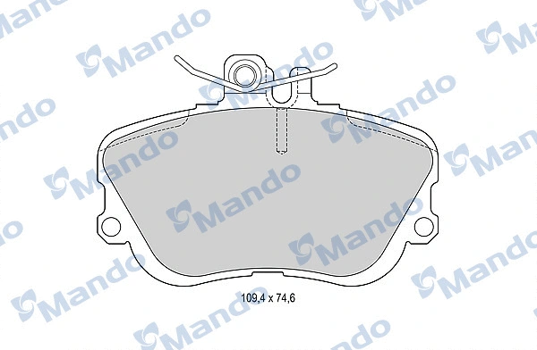 Brake Pad Set, disc brake (MBF015107)