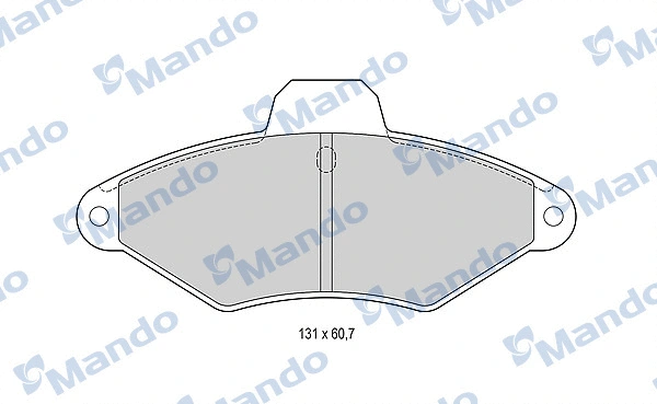 Brake Pad Set, disc brake (MBF015457)