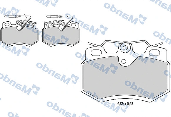 Brake Pad Set, disc brake (MBF015454)