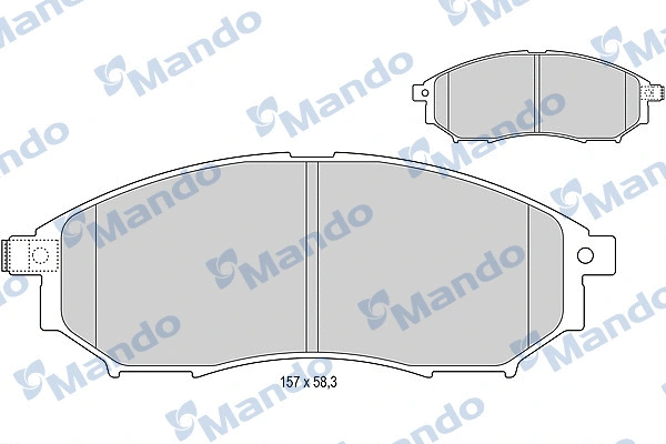 Brake Pad Set, disc brake (MBF015745)