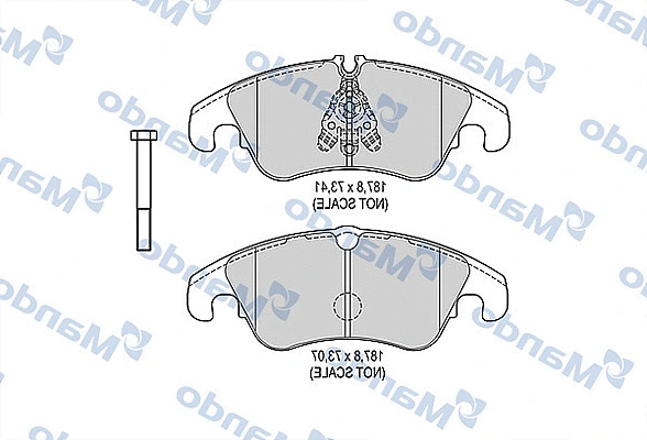 Brake Pad Set, disc brake (MBF015380)