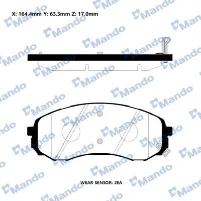Brake Pad Set, disc brake (RMPH40NS)