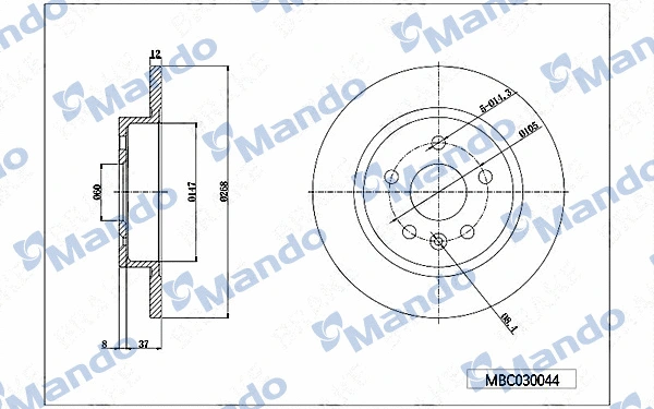 Brake Disc (MBC030044)