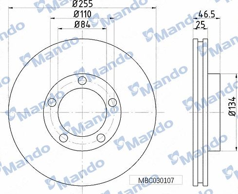 Brake Disc (MBC030107)