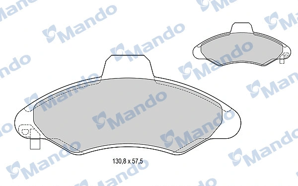Brake Pad Set, disc brake (MBF015130)