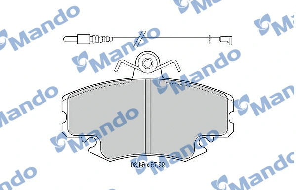 Brake Pad Set, disc brake (MBF015076)