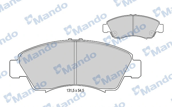 Brake Pad Set, disc brake (MBF015000)