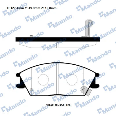 Brake Pad Set, disc brake (RMPH26NS)