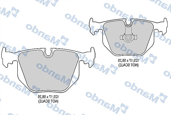 Brake Pad Set, disc brake (MBF015213)