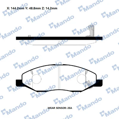 Brake Pad Set, disc brake (RMPN07)