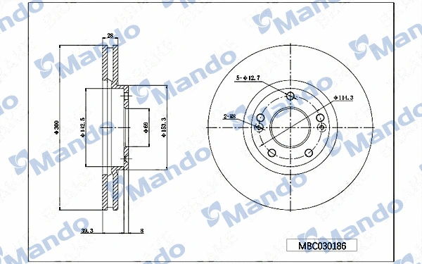 Brake Disc (MBC030186)