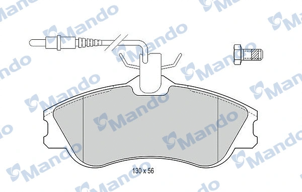 Brake Pad Set, disc brake (MBF015118)