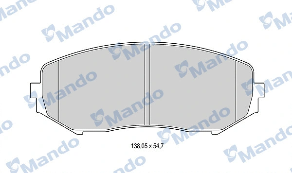 Brake Pad Set, disc brake (MBF015841)
