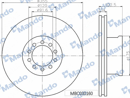 Brake Disc (MBC030160)
