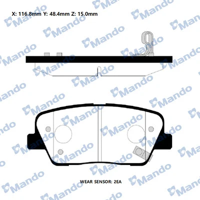 Brake Pad Set, disc brake (RMPH45NS)