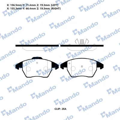 Brake Pad Set, disc brake (RMPC07)