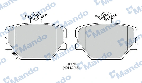 Brake Pad Set, disc brake (MBF015813)