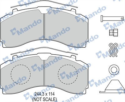 Brake Pad Set, disc brake (MBF016076)