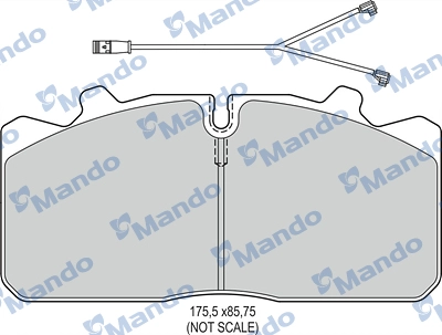 Brake Pad Set, disc brake (MBF016091)