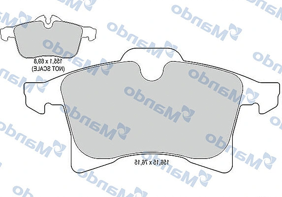Brake Pad Set, disc brake (MBF015133)