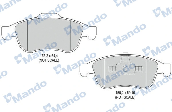 Brake Pad Set, disc brake (MBF015255)