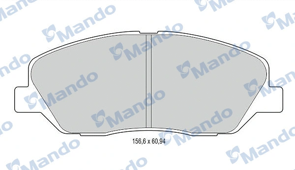 Brake Pad Set, disc brake (MBF015551)