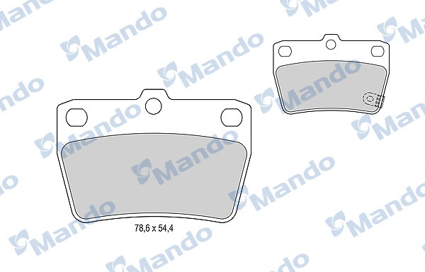 Brake Pad Set, disc brake (MBF015851)