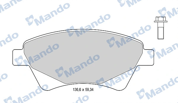 Brake Pad Set, disc brake (MBF015180)