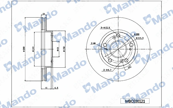 Brake Disc (MBC030121)