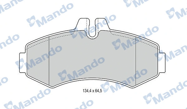 Brake Pad Set, disc brake (MBF015660)