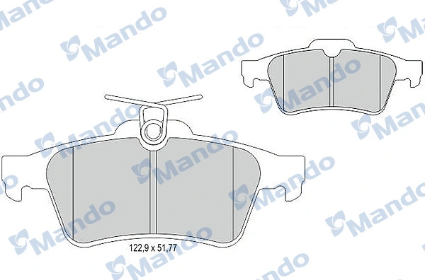 Brake Pad Set, disc brake (MBF015203)