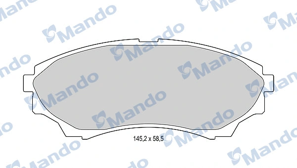 Brake Pad Set, disc brake (MBF015234)